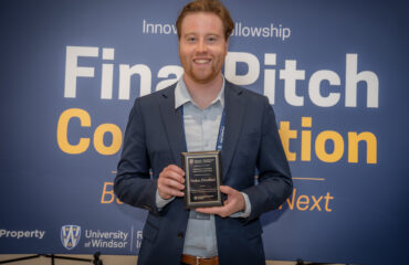 Nathan Drouillard won third place at the final pitch showcase